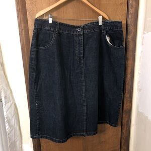 Firejeans Women’s 26 Dark Wash Denim Skirt